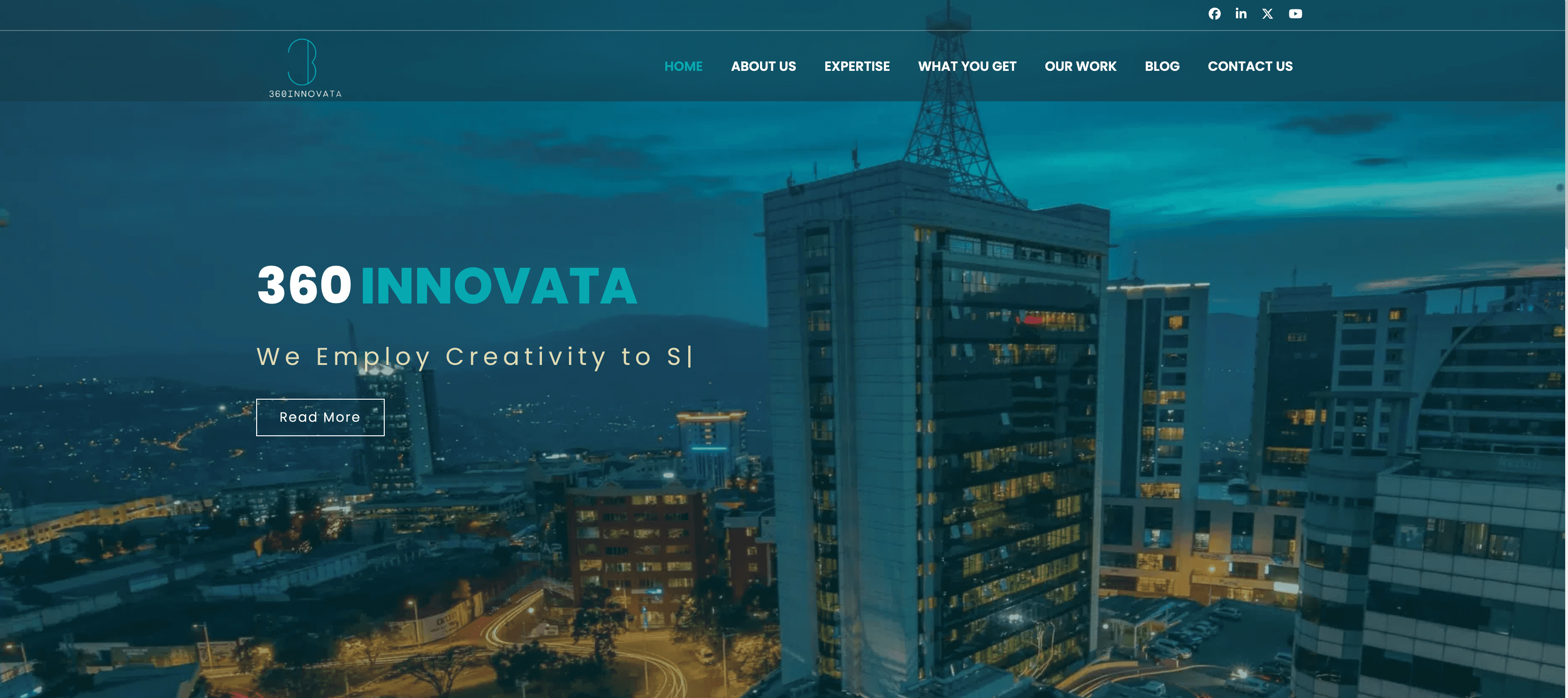 360 Innovata Business Solutions - web platform built by Enoveta in Rwanda